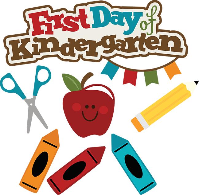 Kindergarten Clip Art Registration Cute Clipart - اول يوم في الروضة (648x635)