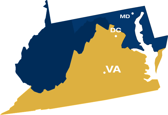 Map - West Virginia Shape (591x406)