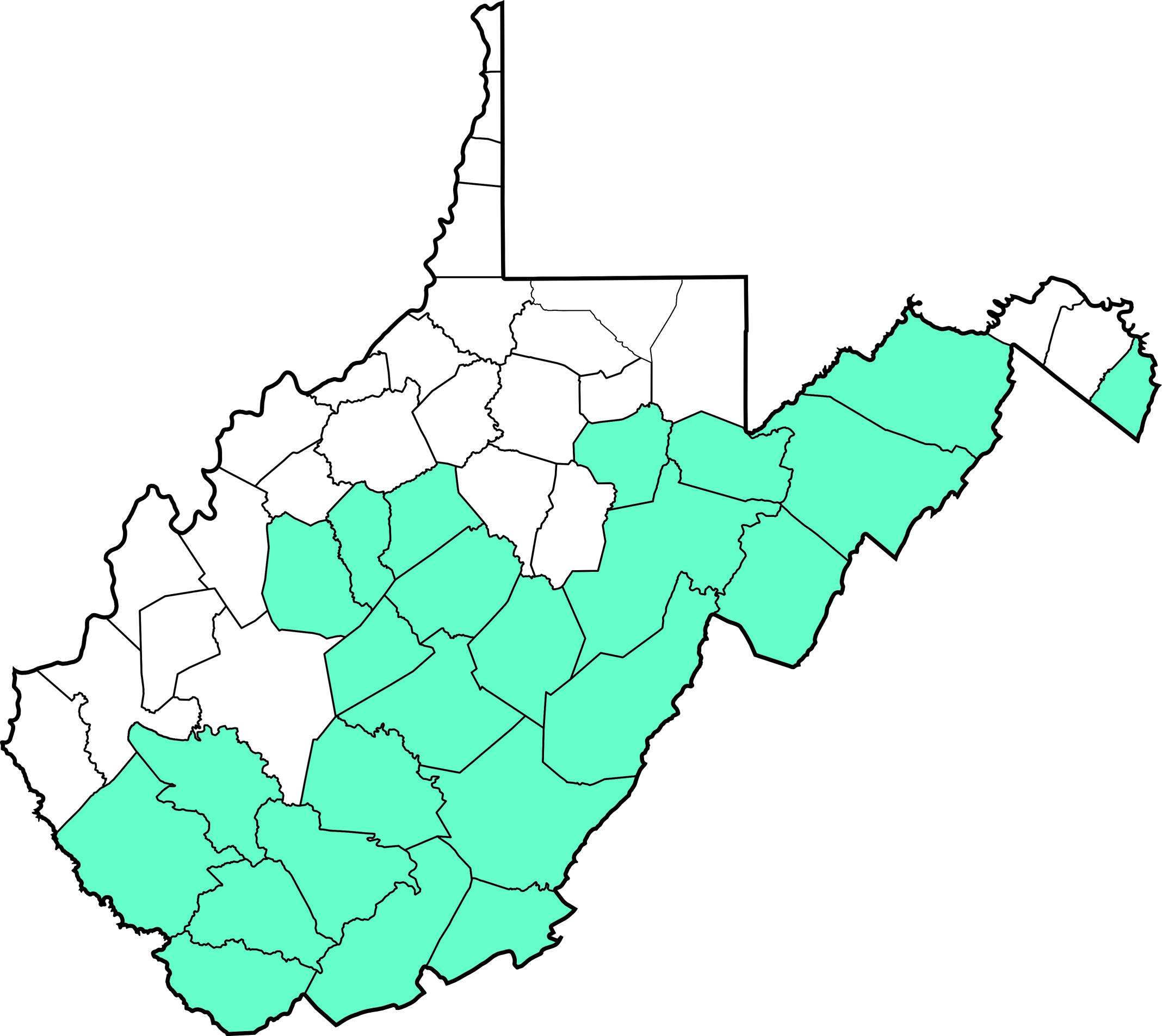 Civil War And Split - West Virginia During Civil War (2136x1906)