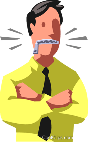 Man With His Mouth Zippered Royalty Free Vector Clip - Cartoon (298x480)