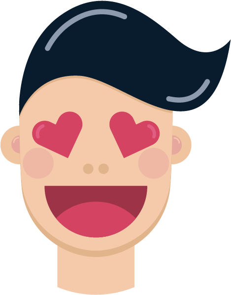 Man Face Emoji Messages Sticker-7 - Cartoon (619x619)