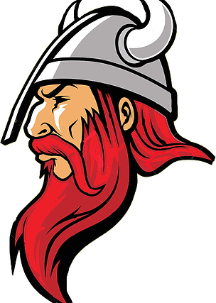 Viking Logo Png - Vikings Vector Mascot (304x427)