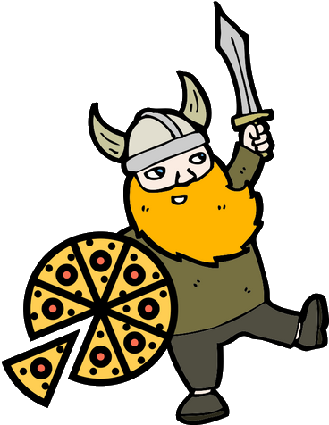 Viking Pizza Company - Viking Cartoon (500x500)