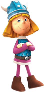 Vic The Viking Arms Crossed - Cartoon (400x400)