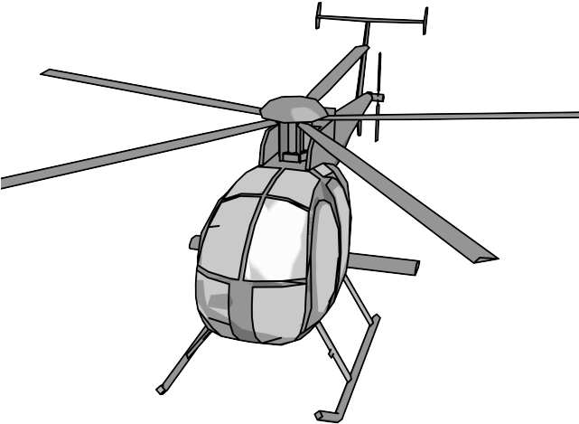 Helicopter Clipart Apache Helicopter - Helicopter Rotor (640x480)