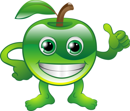 Food Humor, Have Fun, Emojis, Eating Healthy, Smileys - Apple (500x429)