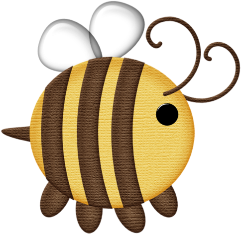 Bee My Honey Insect Clipart, Bee Clipart, Bee Crafts, - Abejas Animadas (500x486)