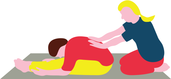 Royalty Free Body Massage Clip Art - Clip Art Physical Therapist (800x380)