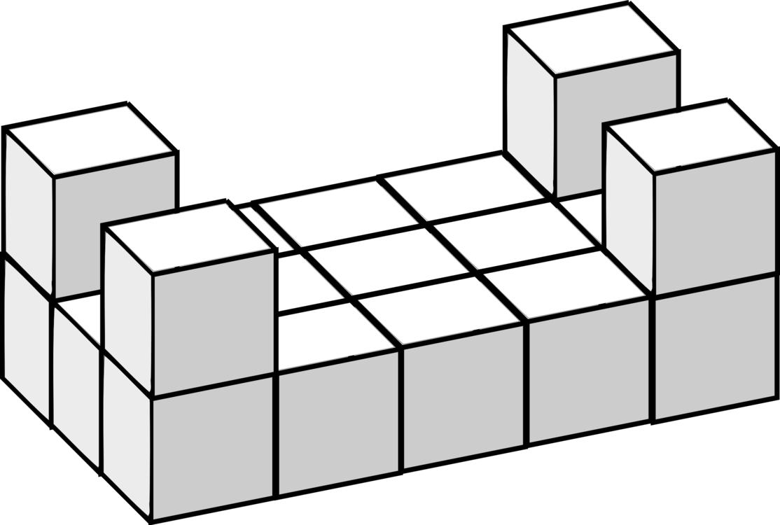 Cube Angle Coloring Book Drawing Line - Three-dimensional Space (1114x750)