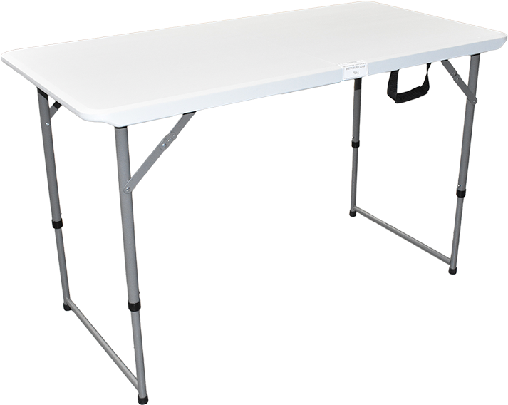 4' Bi-folding Table With Telescopic Legs And One Touch - 4' Bi-folding Table With Telescopic Legs And One Touch (800x800)