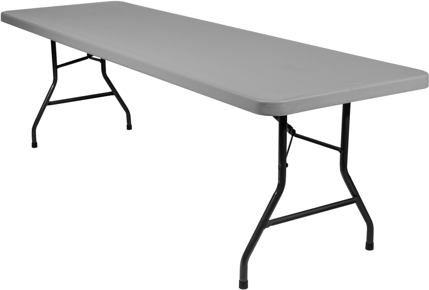 8 Foot Banquet Plastic Blow Mold Half Folding Table - 72 Folding Table (910x1155)