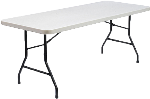 Table Rectangular 6 Feet Wow Party Rentals Rh Wowpartyrental - Tables Chair Rent Png (500x360)