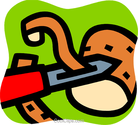 Potato Peelers Royalty Free Vector Clip Art Illustration - Potato Peelers Royalty Free Vector Clip Art Illustration (480x434)