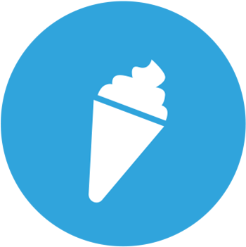 Ice-cream - Transparent Twitter Icon (349x359)