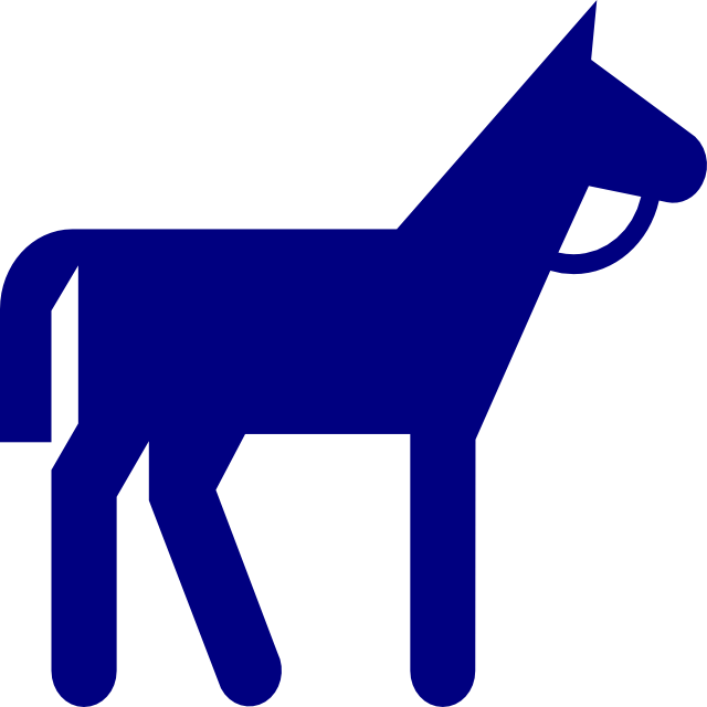 Product Code - - Stickman Riding A Horse (640x640)