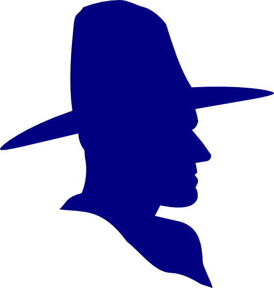 Product Code - - Cowboy Head Silhouette (556x585)