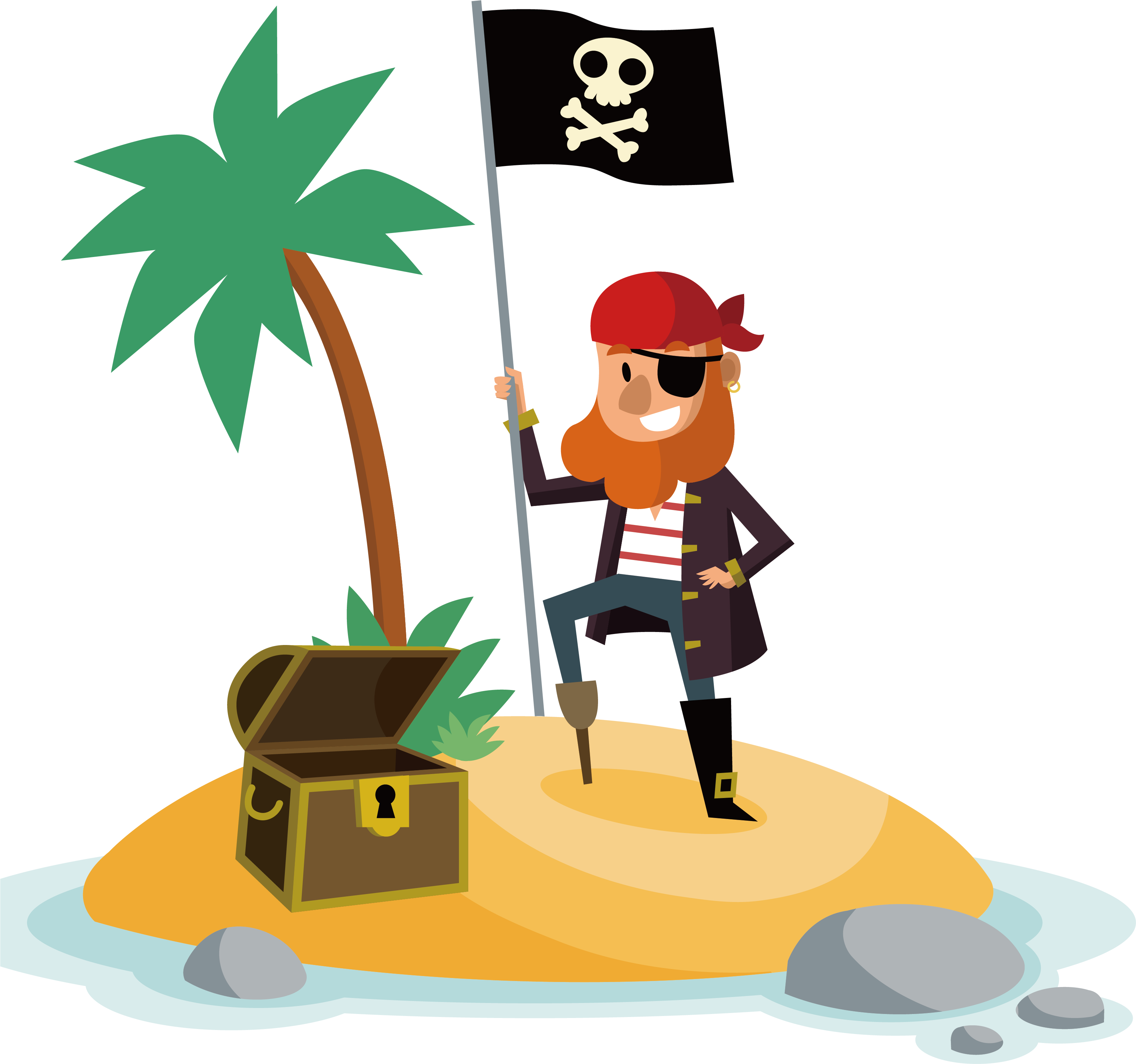 3406 X 3192 3 - Treasure Island Cartoon Png (3406x3192)