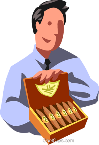 Cigars Royalty Free Vector Clip Art Illustration - Cartoon (330x480)