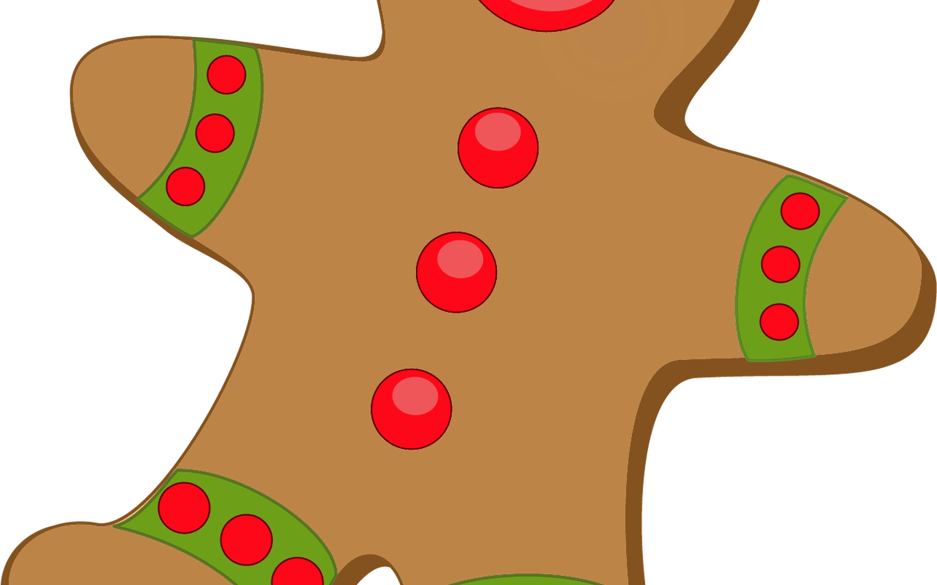 Free Christmas Gingerbread Cliparts, Download Free - Gingerbread House Candies Clip Art (1368x855)