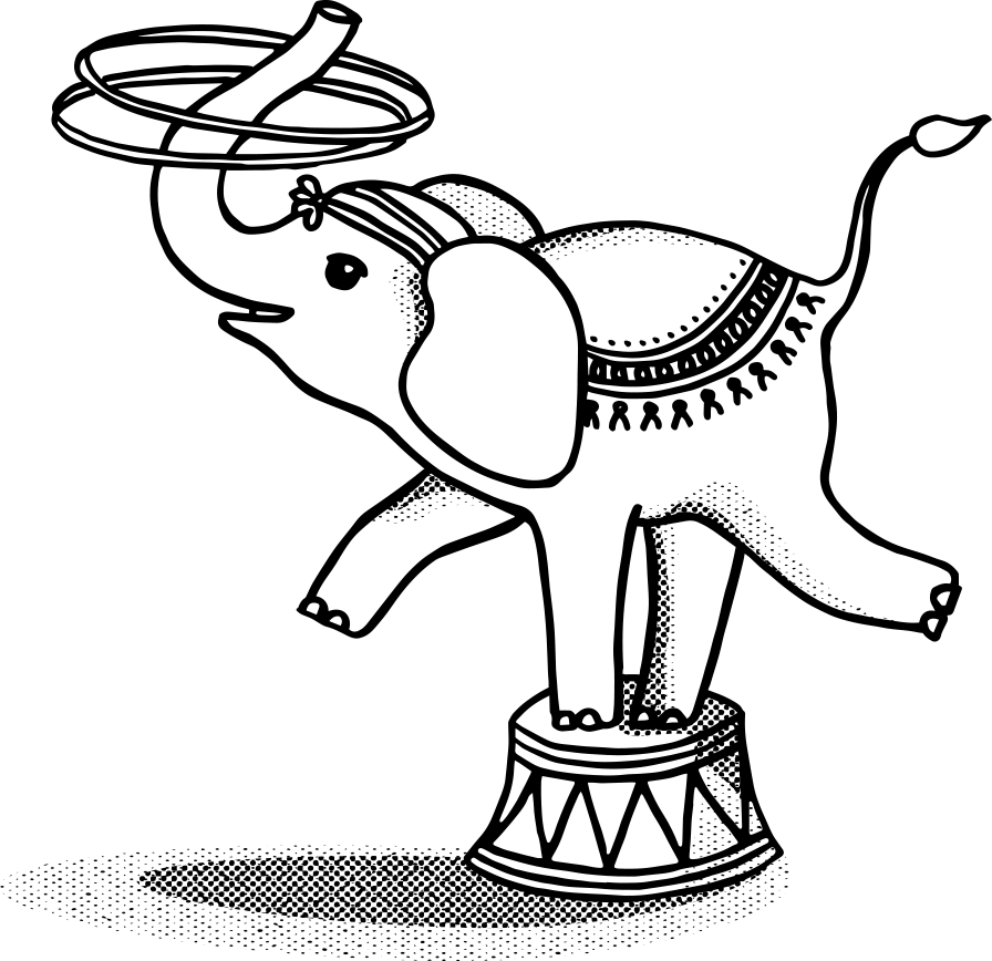 Elephant - Cartoon (896x868)