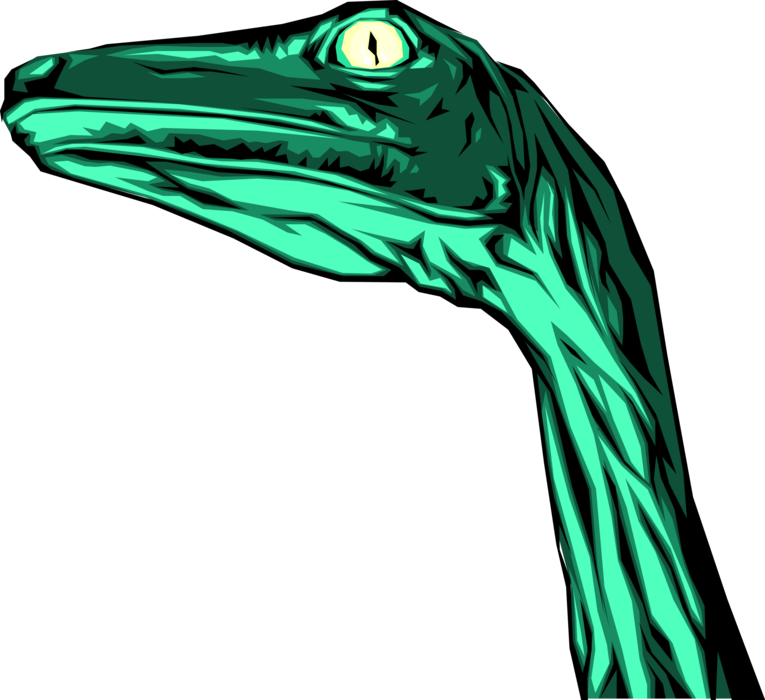 Vector Illustration Of Prehistoric Dinosaur Head From - Lesothosaurus (765x700)