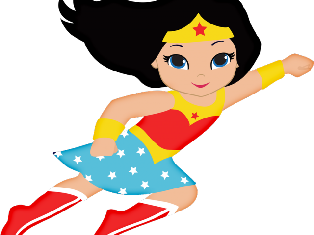 Wonder Woman Clipart Heart - Wonder Woman Baby Art (640x480)
