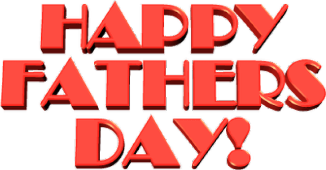 Father`s Day Clipart Special Day - Happy Fathers Day Transparent Background (640x480)