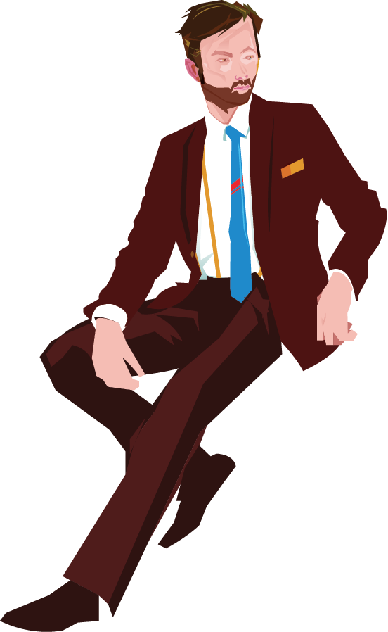 Tailor Shirt Clip Art Men Transprent Png - Man Suit Png Clipart (552x898)