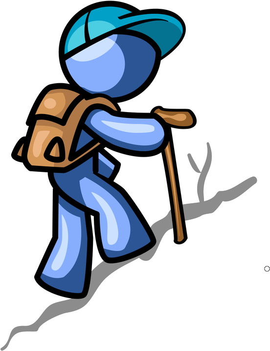 Hiker Clipart Geocache - Hiking Clip Art (682x749)