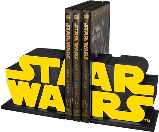 Star Wars Logo Bookend Set - Star Wars Bookends (600x600)
