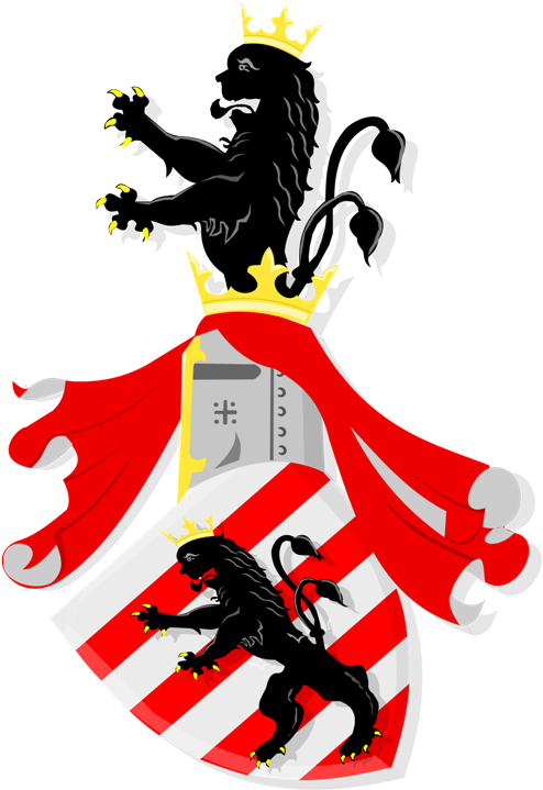 Coat Of Arms Of Family Van Hoensbroeck - Illustration (600x749)