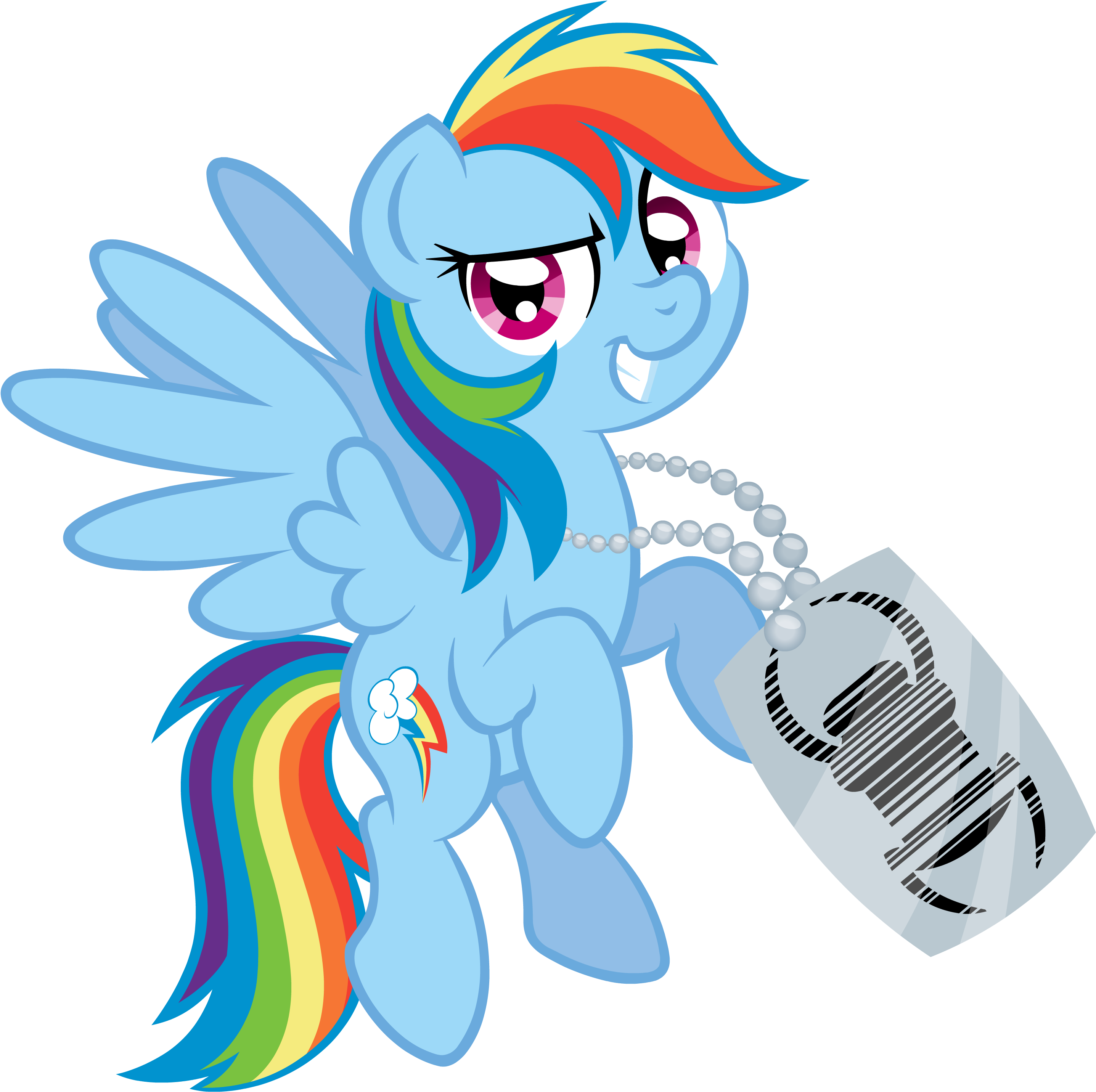 Whazzup My Name Is Rainbow Dash, And I Love Going On - Illustration (2880x2880)