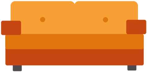 Drawn Couch Svg - Transparent Sofa Vector Png (512x512)