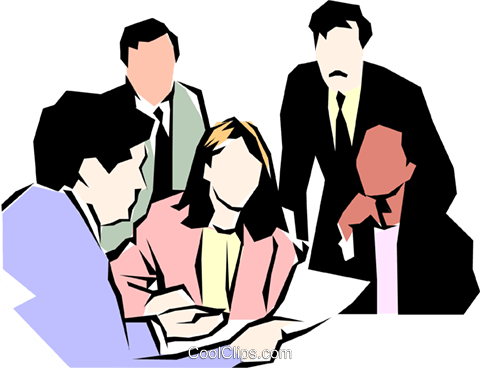 People Meeting Royalty Free Vector Clip Art - Illustration (480x368)