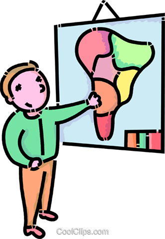 Student Pointing To A Map Of Africa Royalty Free Vector - Student Pointing To A Map Of Africa Royalty Free Vector (331x480)