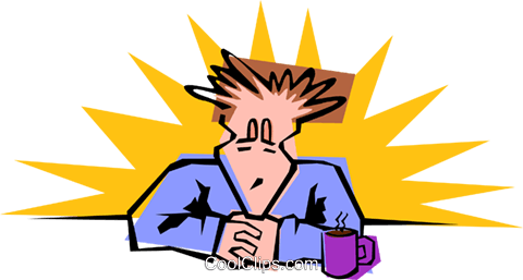Ready To Start The Day Royalty Free Vector Clip Art - Cartoon (480x257)