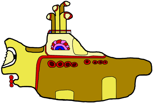 Yellow Submarine By Garegon - Cartoon (750x1065)