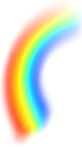 Rainbow Png, Rainbow Images, Scissors, Lightning, Clip - Natural Rainbow Png (280x560)