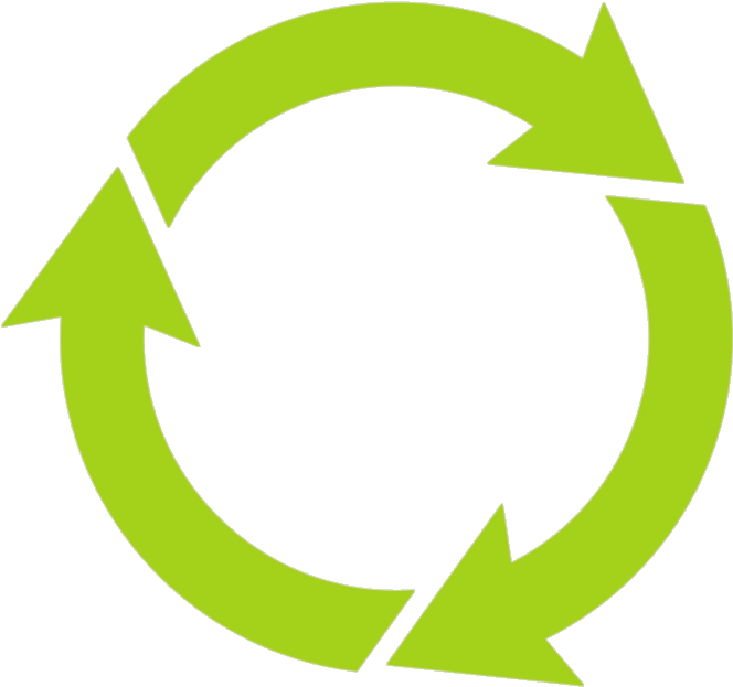 100% Recycled Material - Recycling (683x644)