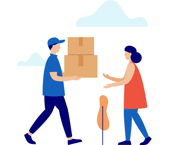 Pickup, Moving & Re-delivery Straight To Your Door - Illustration (760x573)