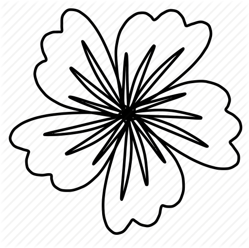 Abstract Design Floral Flower - Abstract Black Flower Design Png (512x510)