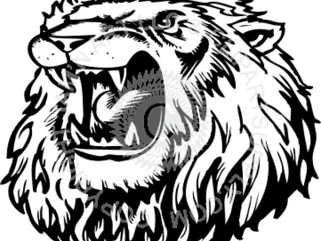 White Lion Clipart Angry Lion - Lion (640x480)