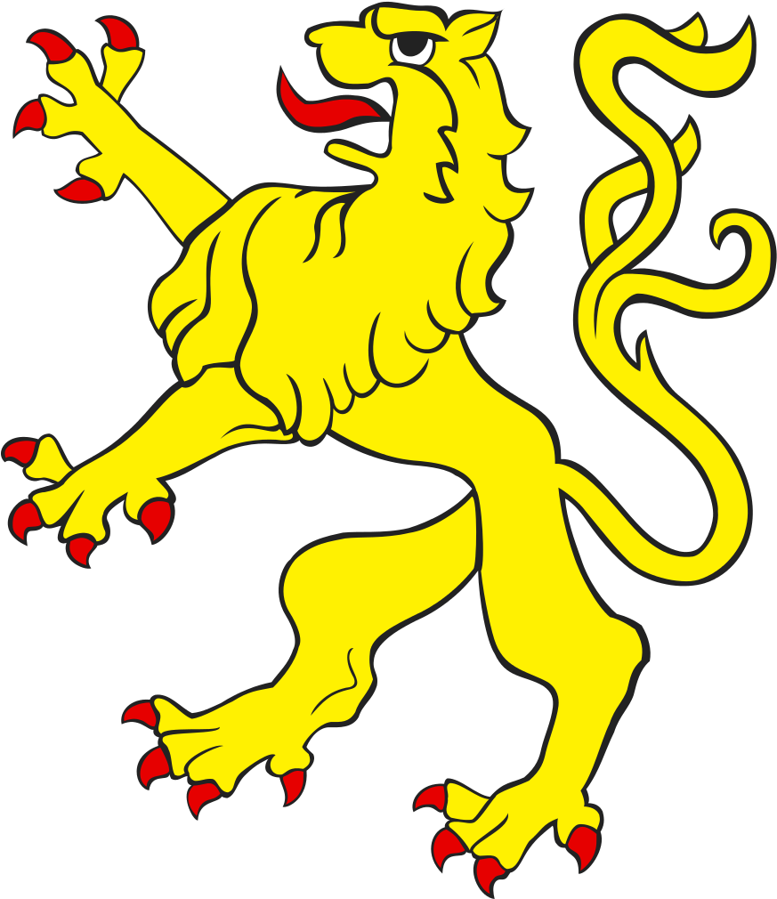 Heraldic Lion Badges - Heraldic Lion (880x1020)