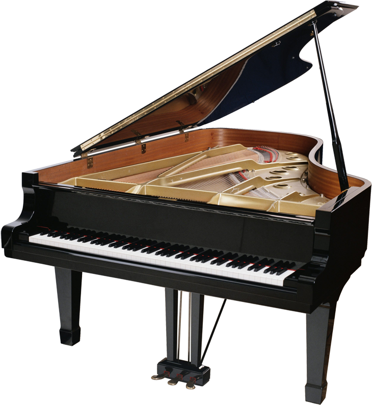 Piano Clip Art - Grand Piano Png (745x800)