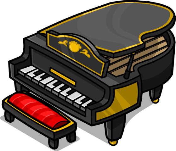 Grand Piano Png - Piano Sprite (559x480)