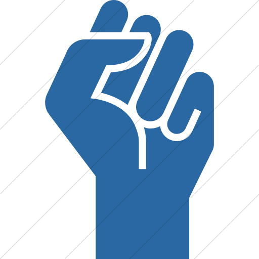 Iconathon Protest Icon Simple Blue - Design (512x512)