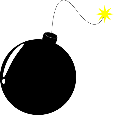 Revolution Clipart Hulk Symbol - Bomb Clipart Transparent (384x389)