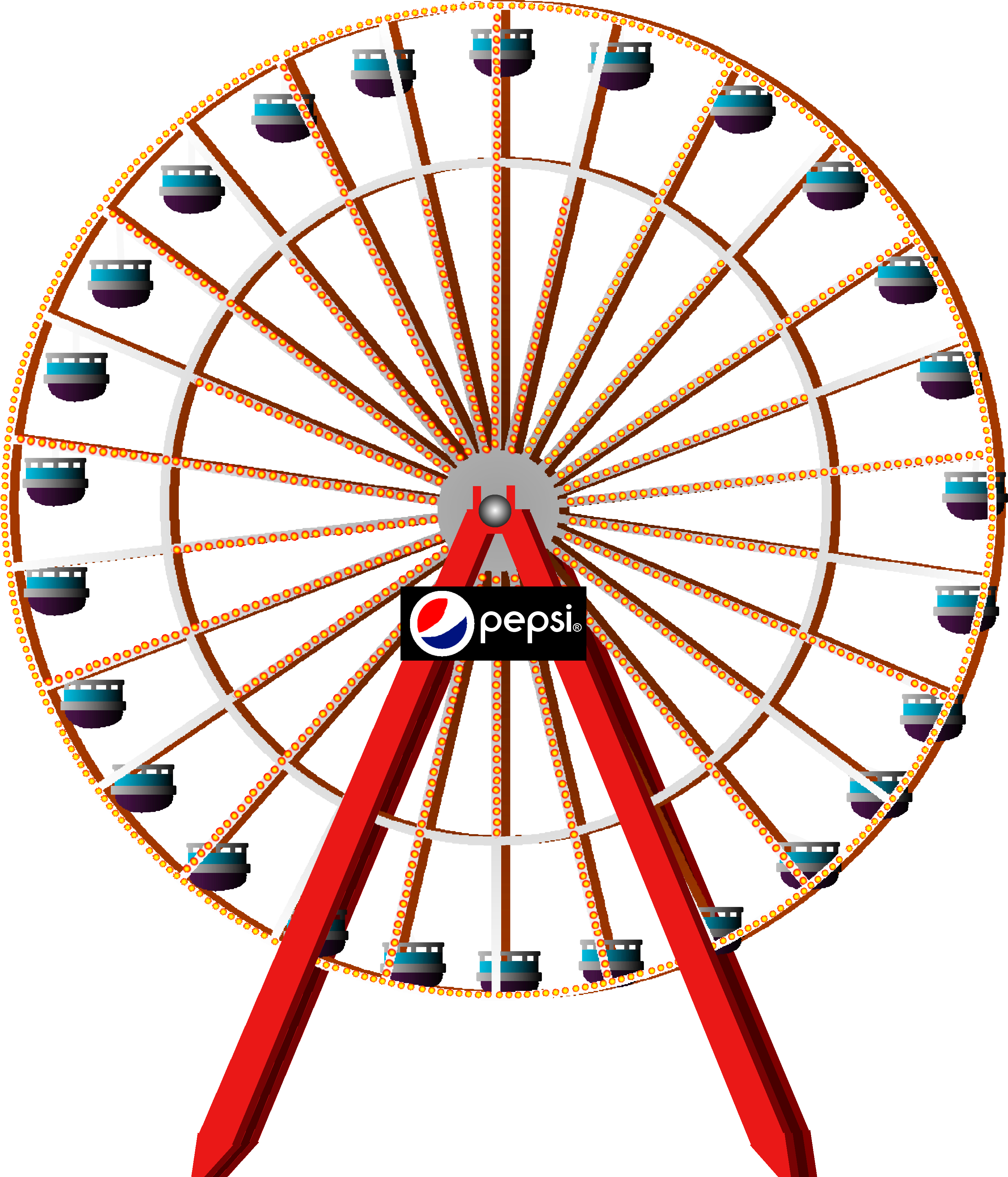 Ocean City, Md Jolly Roger Ferris Wheel Where We Got - Optical Illusion (2965x3460)
