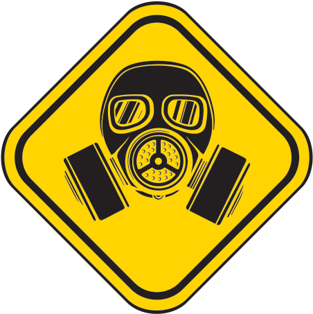 Some Special Type Of Infections - Hazard Gas Mask (600x600)