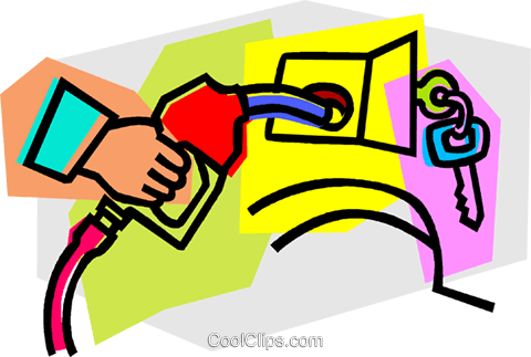 Gas Station Royalty Free Vector Clip Art Illustration - Cost (480x323)